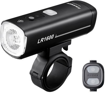 Ravemen LR1600 USB Rechargeable Front Light - Matt Black - 1600 Lumens}, Matt Black