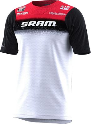 Troy Lee Designs Skyline Cycling Jersey (Sram) AW22 - White - XL}, White