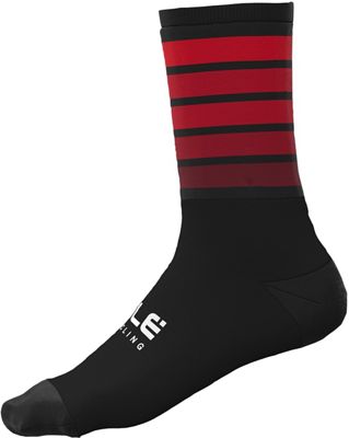 Alé Sombra Wool Cycling Socks - Black-Bordeaux - S}, Black-Bordeaux