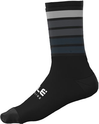 Alé Sombra Wool Cycling Socks - Black-Grey - S}, Black-Grey
