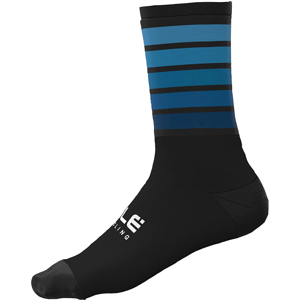 Alé Sombra Wool Cycling Socks - black-blue - S}, black-blue