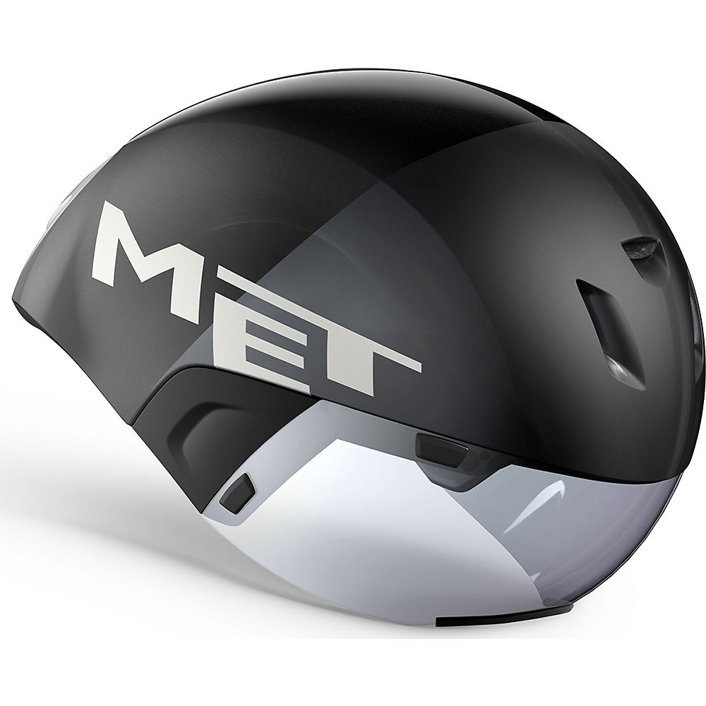 Image of MET Codatronca Helmet 2023 - Black Silver-Matt Glossy - L}, Black Silver-Matt Glossy