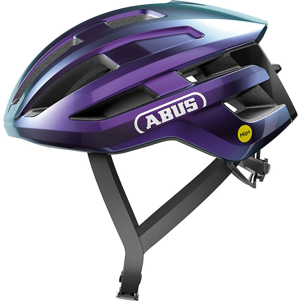 Image of Abus Powerdrome Road Helmet MIPS 2023 - Flip Purple - S}, Flip Purple
