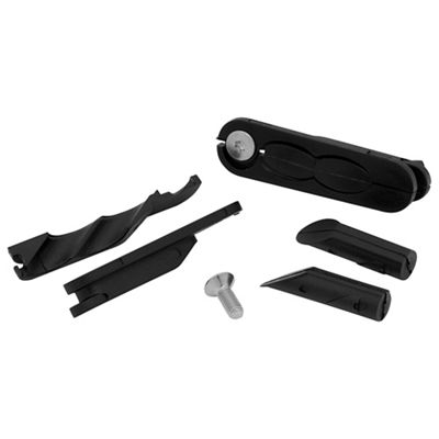 Nukeproof Megawatt Alloy Downtube Cable Guide Kit - Black, Black