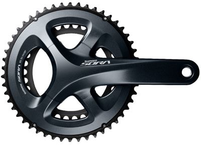 Shimano R3000 Sora 9 Speed Chainset - Black - 50.34t}, Black