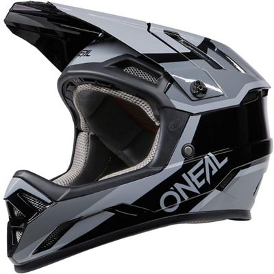O'Neal Backflip Strike Full Face Helmet SS23 - Black-Grey - L}, Black-Grey