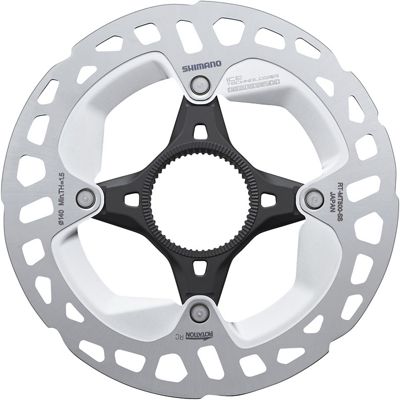 Shimano Deore XT MT800 Disc Brake Rotor - Silver-Black - 160mm Internal Lockring}, Silver-Black