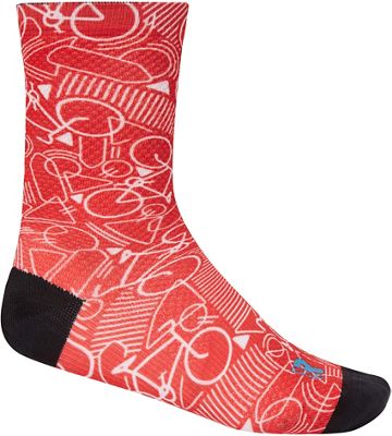 Ratio Sock 20cm (Bikeway) SS22 - Red - L/XL}, Red