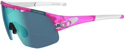Tifosi Eyewear Sledge Lite Crystal Pink Sunglasses 2023 - Clarion Blue-AC Red-Clear, Clarion Blue-AC Red-Clear