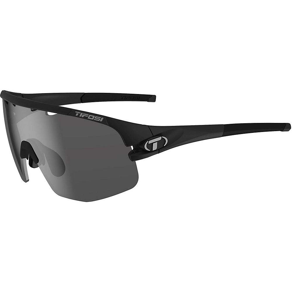 Tifosi Eyewear Sledge Lite Matte Black Sunglasses 2023 - Smoke-AC Red-Clear, Smoke-AC Red-Clear
