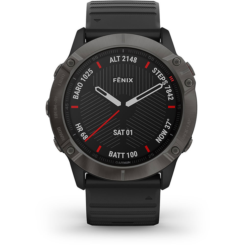 Garmin Fenix 6X Sapphire GPS Watch AW22 - Carbon Grey - Black}, Carbon Grey - Black}