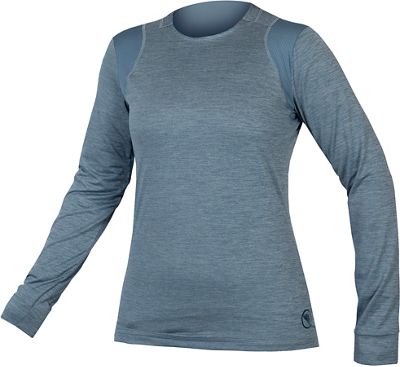 Endura Women's Singletrack LS Jersey SS23 - Bluesteel - M}, Bluesteel
