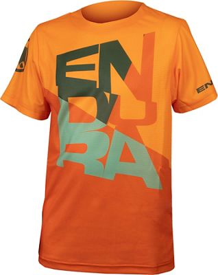 Endura Kids Singletrack Core Tee SS23 - Tangerine - 11-12 years}, Tangerine