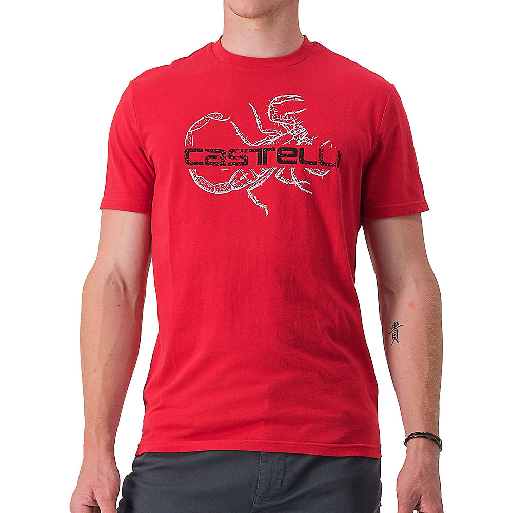 Image of Castelli Finale Tee SS23 - Red Cts - XXL}, Red Cts