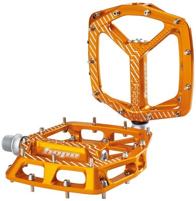 Hope F22 Flat Pedals - Orange - Pair}, Orange