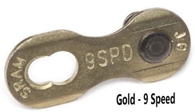 SRAM Powerlink and Powerlock Chain Connector - Gold - 1 Pack}, Gold