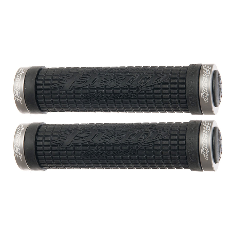 Poignées Lizard Skins Northshore Lock-On Bonus Pack Lizard Skins Logo Lock-On - Peaty - Noir - 130mm, Noir