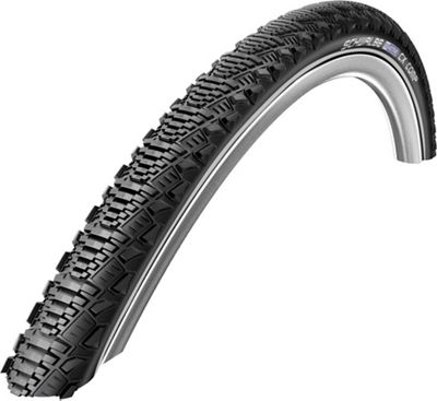 Schwalbe CX Comp Cyclocross Bike Tyre - Black - Reflex - Wire Bead, Black - Reflex