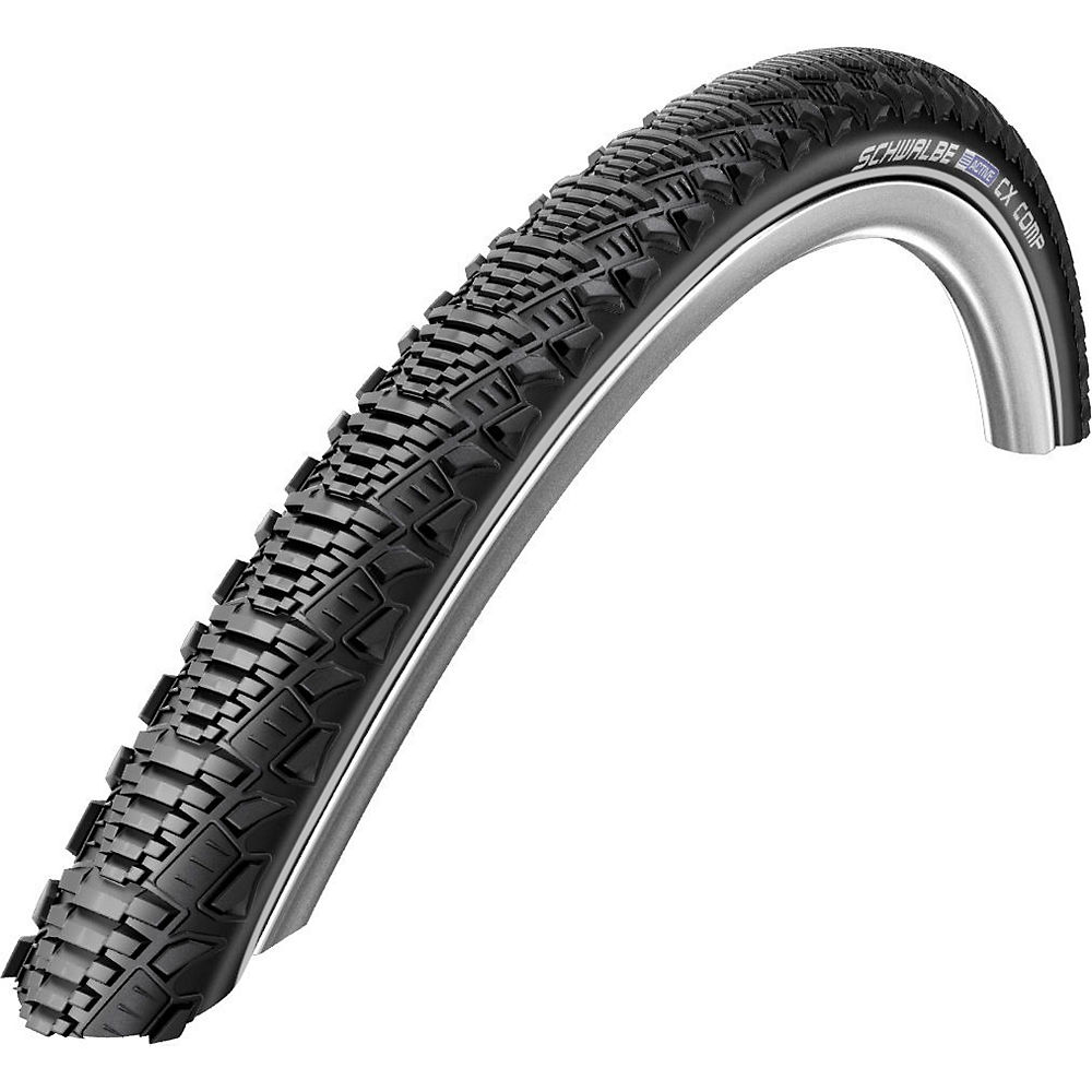Schwalbe CX Comp Cyclocross Bike Tyre - Black - Reflex - Wire Bead, Black - Reflex