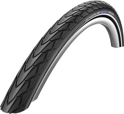 Schwalbe Marathon Racer Road Tyre - Black - Reflective - 700c}, Black - Reflective