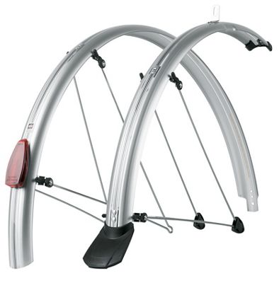 SKS Chromoplastic City Mudguard Set - Silver - 700c / 45mm, Silver