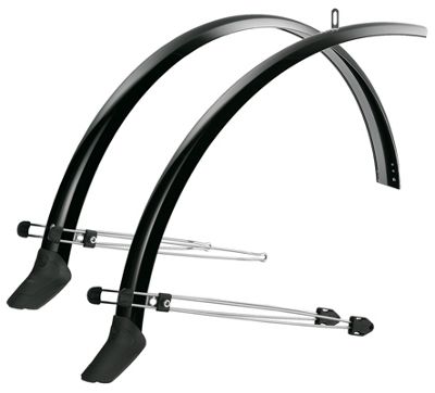 SKS Commuter Hybrid Mudguard Set - Black - 28" / 35mm, Black