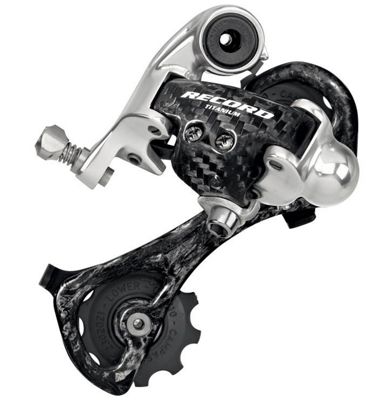 Campagnolo Record 10 Speed Road Rear Derailleur - Black - Silver - Short Cage}, Black - Silver