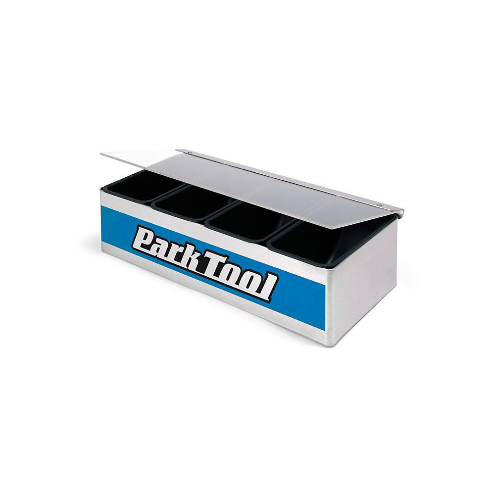 Boîtier d'établi pour petites pièces Park Tool JH1 - Argent - Bleu, Argent - Bleu