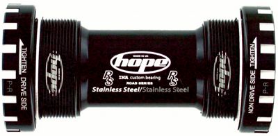 Hope Road Stainless Steel Bottom Bracket - Black - 68mm - English Thread - 24mm Spindle}, Black