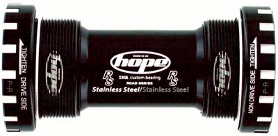 Hope Road Stainless Steel Bottom Bracket - Black - 68mm - English Thread - 24mm Spindle, Black