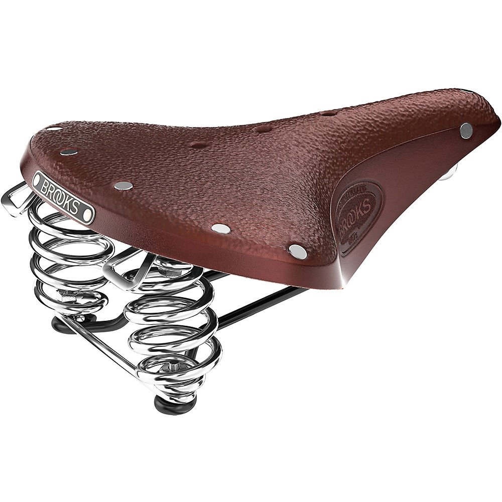 Brooks England B67-S Ladies Steel Bike Saddle - Brown, Brown