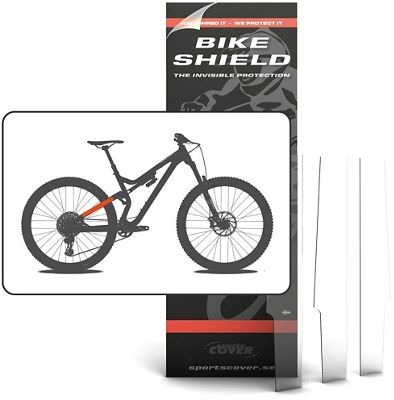 Bike Shield Stay Shield Frame Protector Pack - Clear - 1 Piece, Clear