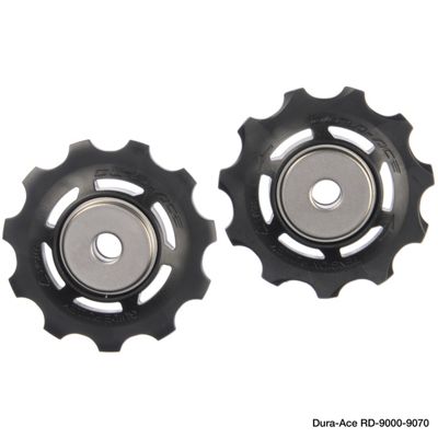 Shimano 105 RD-5700 Road Jockey Wheels - Black - Pair - 105 RD-5700}, Black