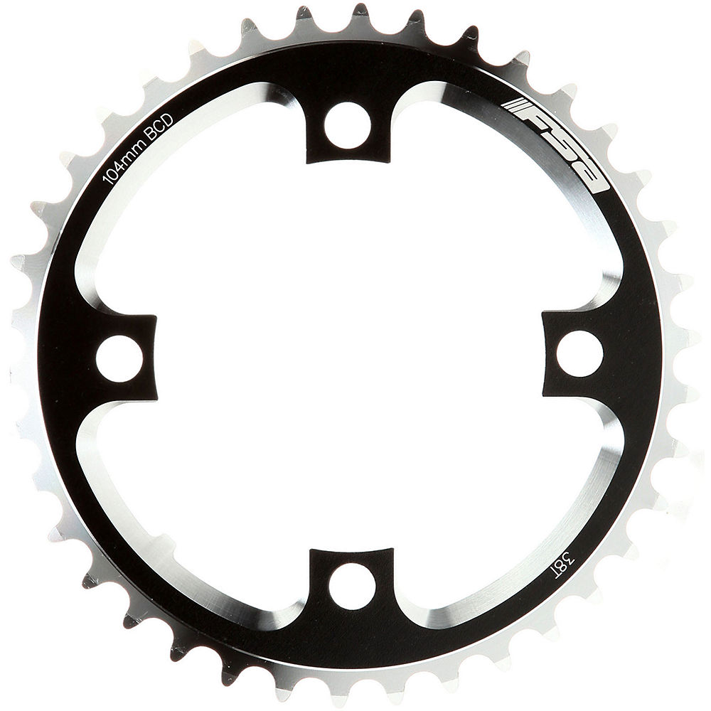 Plateau FSA DH Aluminium CNC 3mm - Noir - 4-Bolt, Noir
