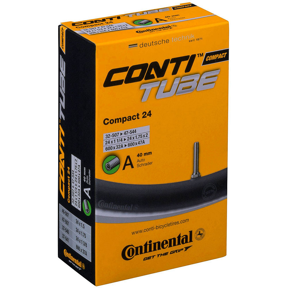 Continental Compact Inner Tube - Black - 24", Black