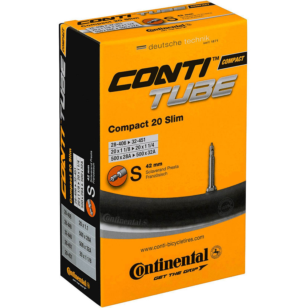 Continental Compact Inner Tube - Black - 20", Black