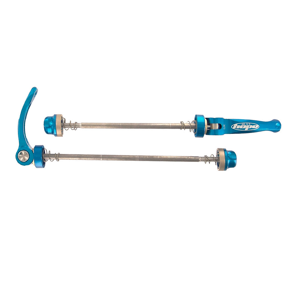 Hope Quick Release MTB Steel Skewers (Pair) - Blue - 100mm & 135mm}, Blue