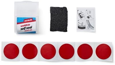 Weldtite Red Devils Patch Puncture Repair Kit - 6 Piece}, Red