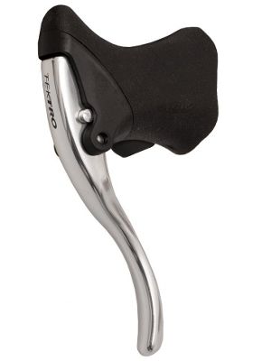 Tektro RL520 Drop Bar Brake Levers - Silver - Pair - 23.8mm}, Silver