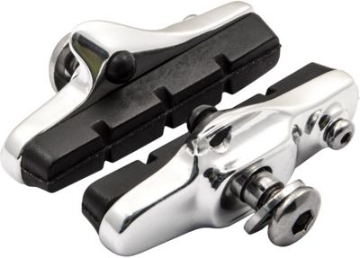 Clarks Road Brake Shoe and Pads (55mm) - Black - Silver - Pair, Black - Silver