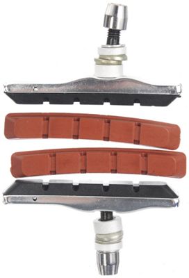 Clarks XTR Threaded V-Brake Pads (70mm) - Black - Pair - inc. Free Pair Red Pads}, Black