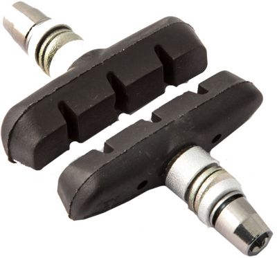 Clarks 55mm Threaded V-Brake Pads - Black - Pair, Black