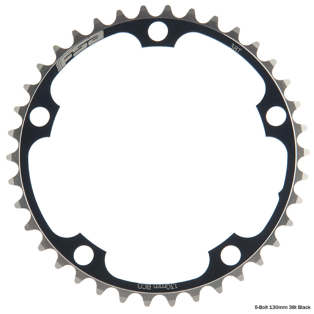Double Plateau Route FSA Pro - Noir - 130mm, Noir