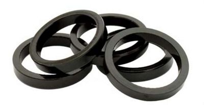 Brand-X Alloy Headset Spacers (5x5mm) - Black, Black