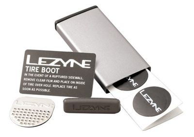 Lezyne Metal Tyre Puncture Patch Repair Kit - Silver, Silver