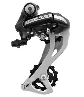 Shimano Acera M360 7-8sp Rear Derailleur - Black - Long Cage}, Black