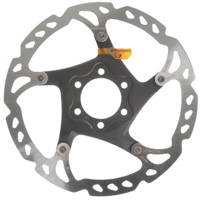 Shimano RT76 Disc Rotor (6 Bolt) - Silver - 160mm, Silver