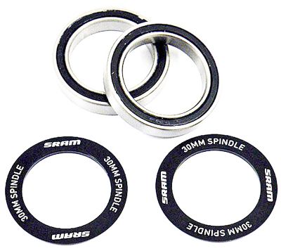 SRAM BB30 BB Assembly Kit (Alloy Bearings) - Silver, Silver