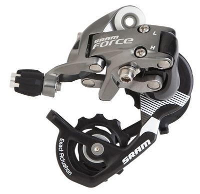 SRAM Force 10 Speed Road Bike Rear Derailleur - Grey - Short Cage, Grey