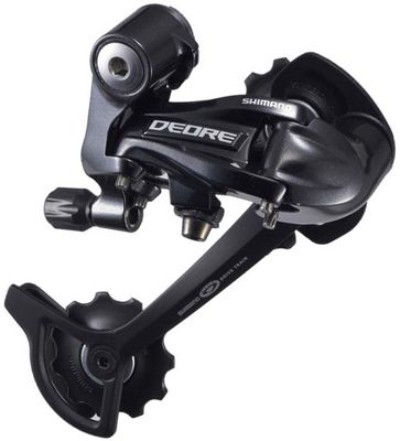 Shimano Deore M591 9 Speed Rear Derailleur - Black - Long Cage}, Black